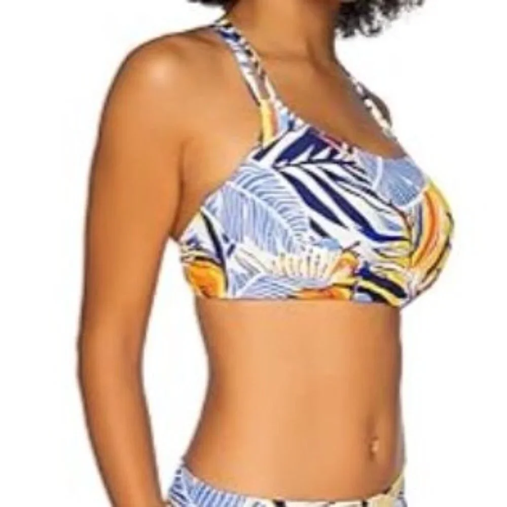 Sunsets Taylor Bralette Swim Top Bahama Breeze 40 D/42C Padded NWT